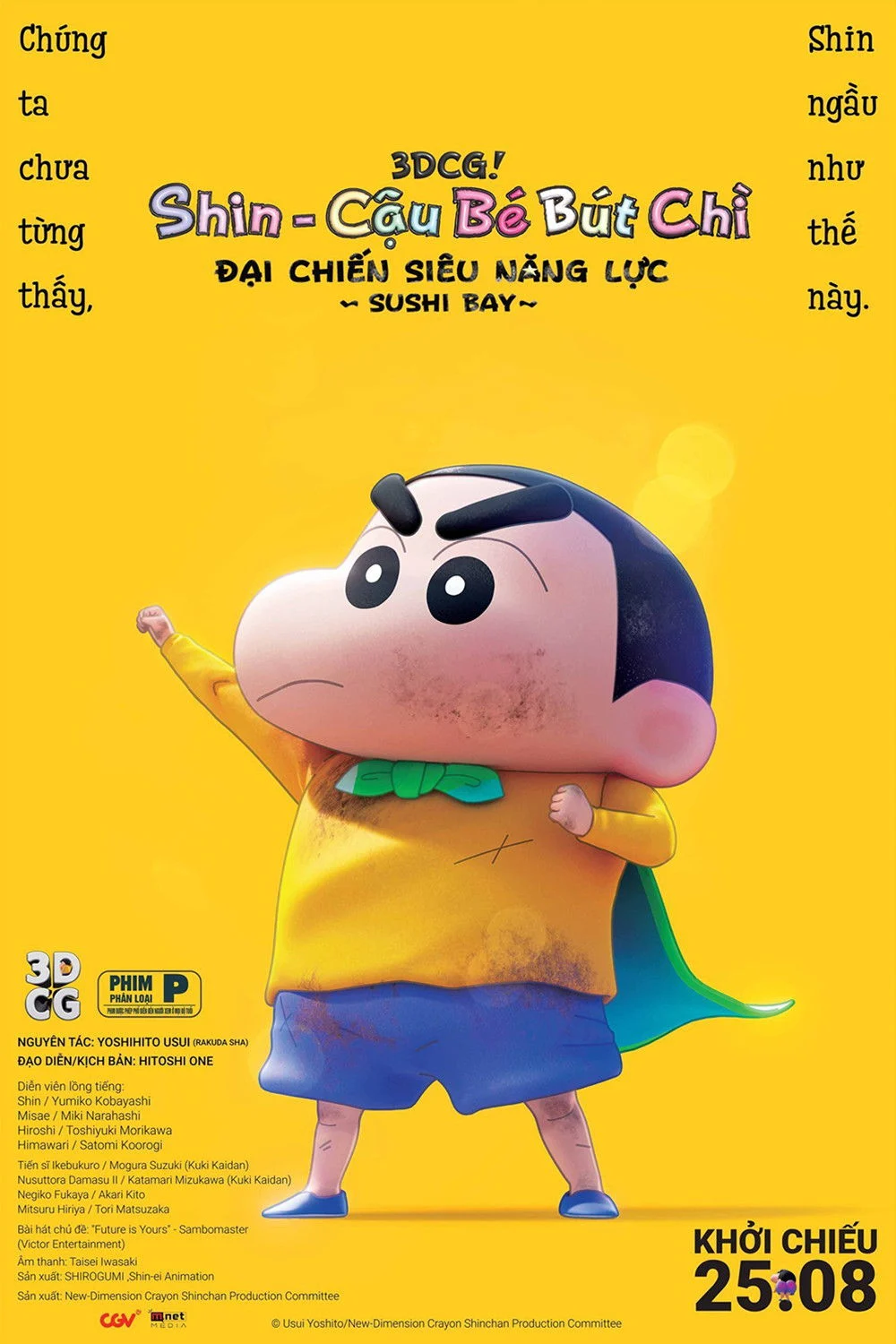 Phim Shin – Cậu Bé Bút Chì 31: Đại Chiến Siêu Năng Lực ~ Sushi Bay ~